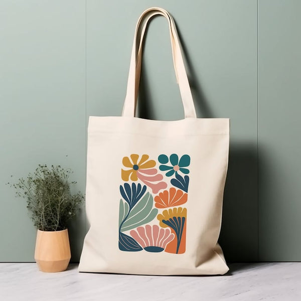Flora Retro Art Tote Bag